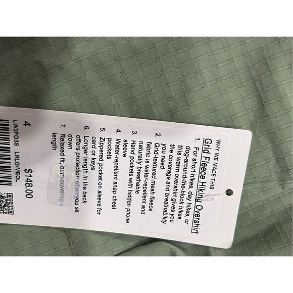 Lululemon Grid Fleece Hiking Overshirt  $$148 - Picture 6 of 8